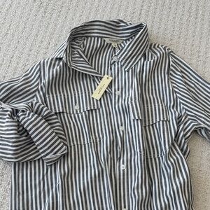 Max studio Striped Shirt - Black and White (brand new)